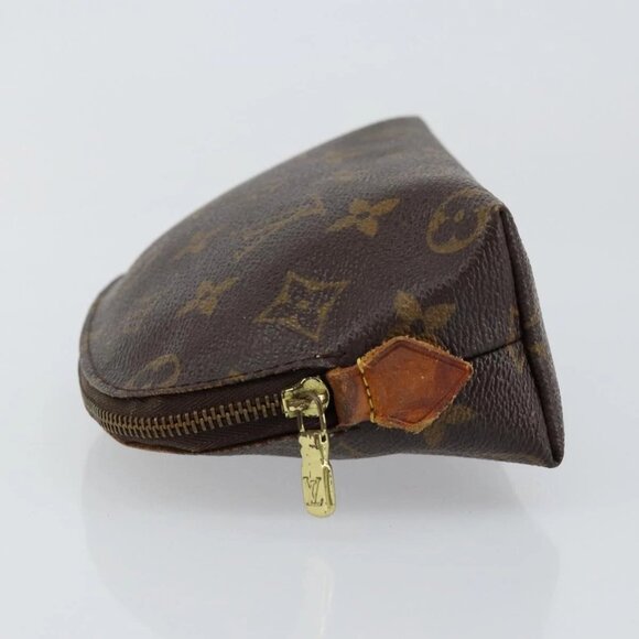 LOUIS VUITTON Monogram Pochette Cosmetic PM Cosmetic Pouch M47515 LV Auth 148054 - Picture 8 of 16